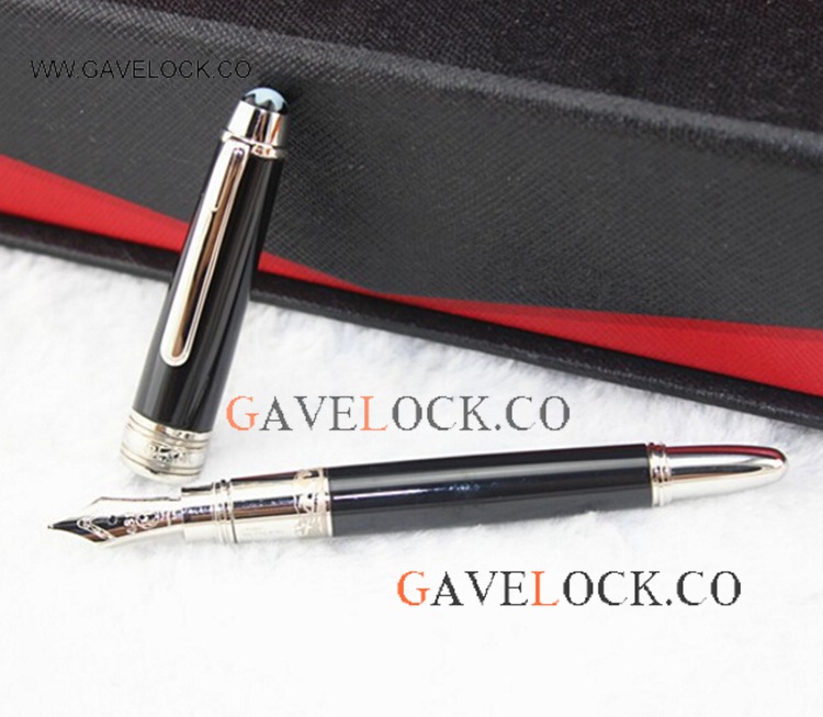 Copy Mont Blanc Fountain Pen Meisterstuck 163 Mini Black Pen